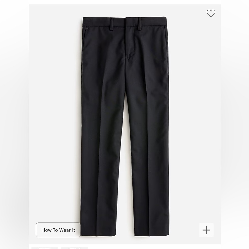 Boys' slim Ludlow suit pant in Italian wool